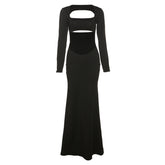 Robe fourreau coupe slim à découpes et haut tube uni